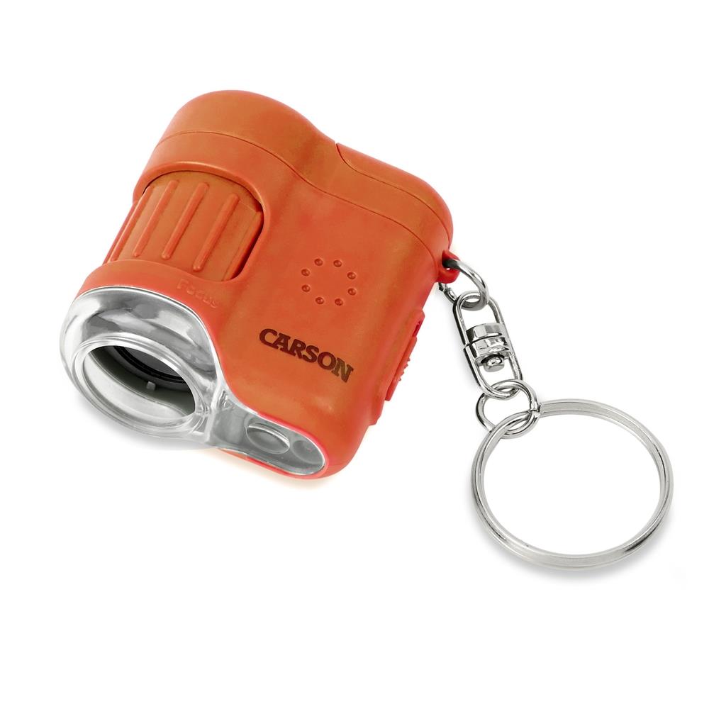 Carson MM-280O MicroMini™ Cep Mikroskobu Anahtarlık, Turuncu