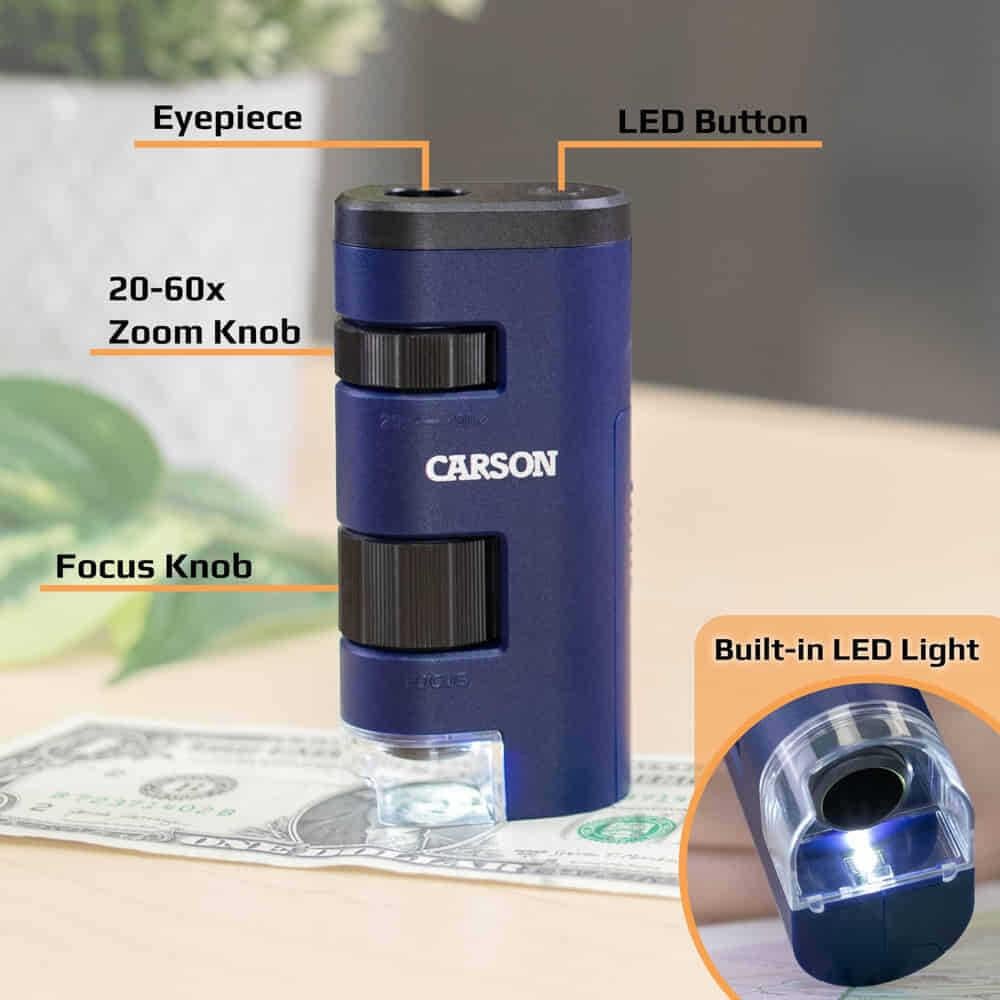 Carson MM-450 Pocket Micro™ 20x-60x Cep Mikroskobu