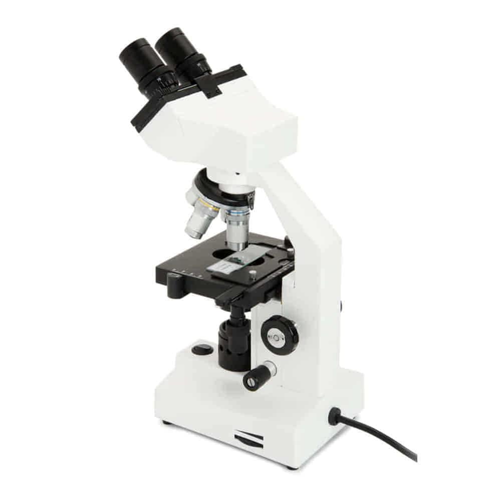 Celestron Labs CB1000CF Mikroskop - 1000x Zoom - Ayarlanabilir LED Işık - Binoküler Başlık