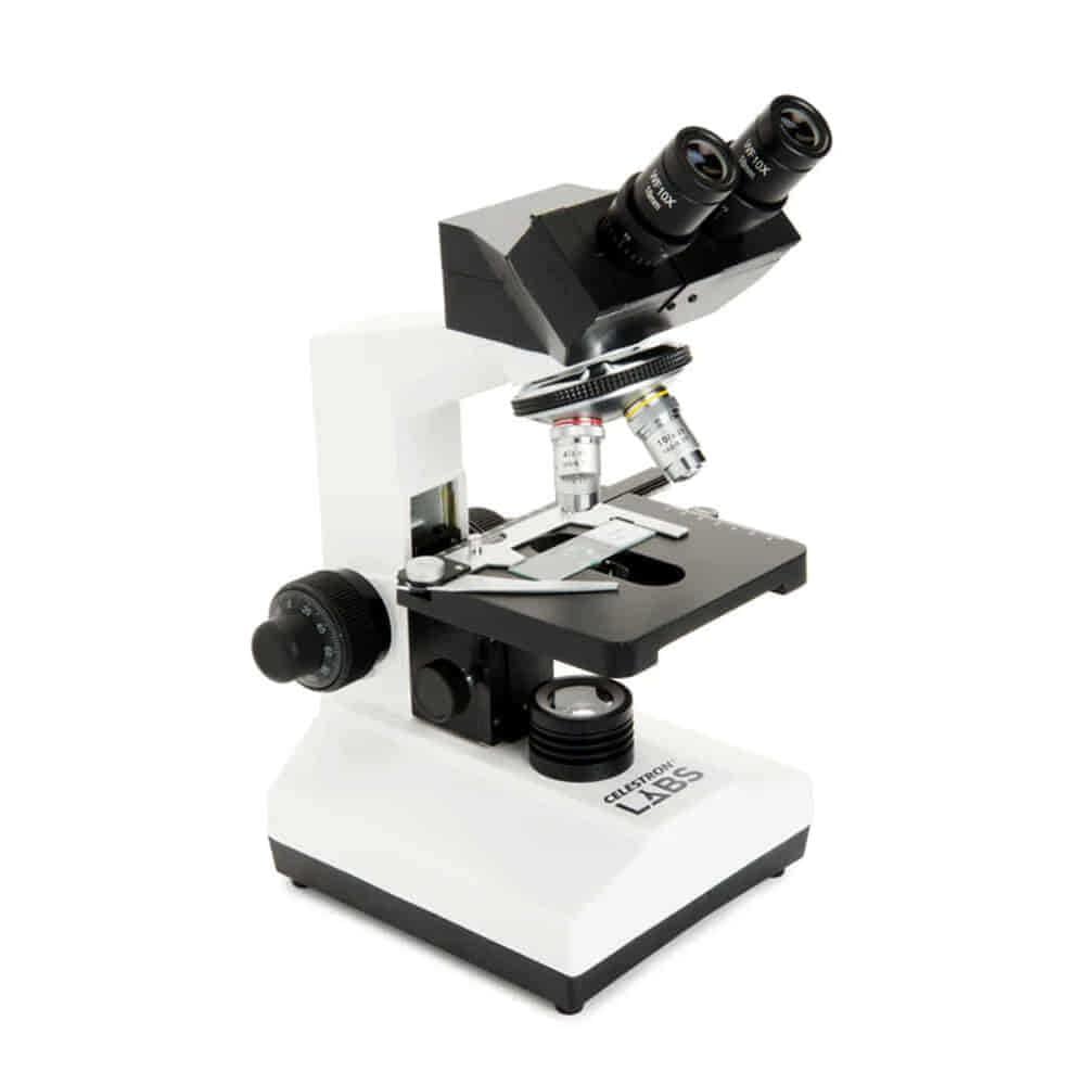 Celestron Labs CB2000C Trinoküler Bileşik Mikroskop – 40x-2000x Büyütme, Hazır Preparatlı, Kamera Uyumlu