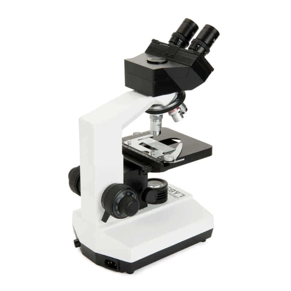Celestron Labs CB2000C Trinoküler Bileşik Mikroskop – 40x-2000x Büyütme, Hazır Preparatlı, Kamera Uyumlu
