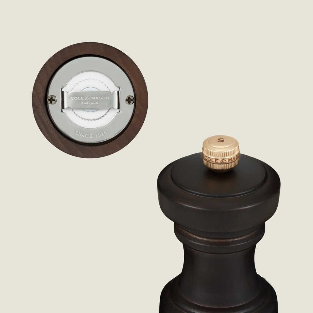 Cole & Mason Hoxton Çikolata Renkli Tuz ve Biber Değirmenleri 104mm