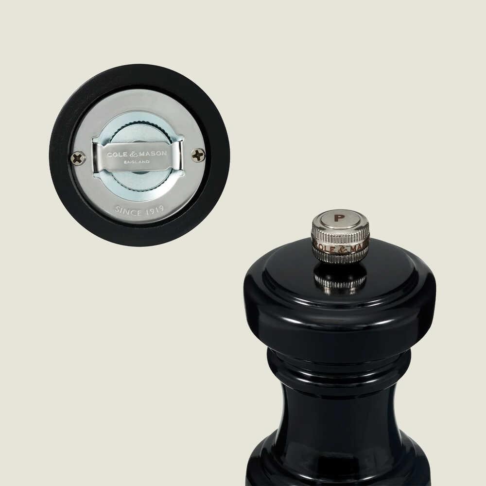 Cole & Mason Hoxton Parlak Siyah Biber Değirmeni 104mm