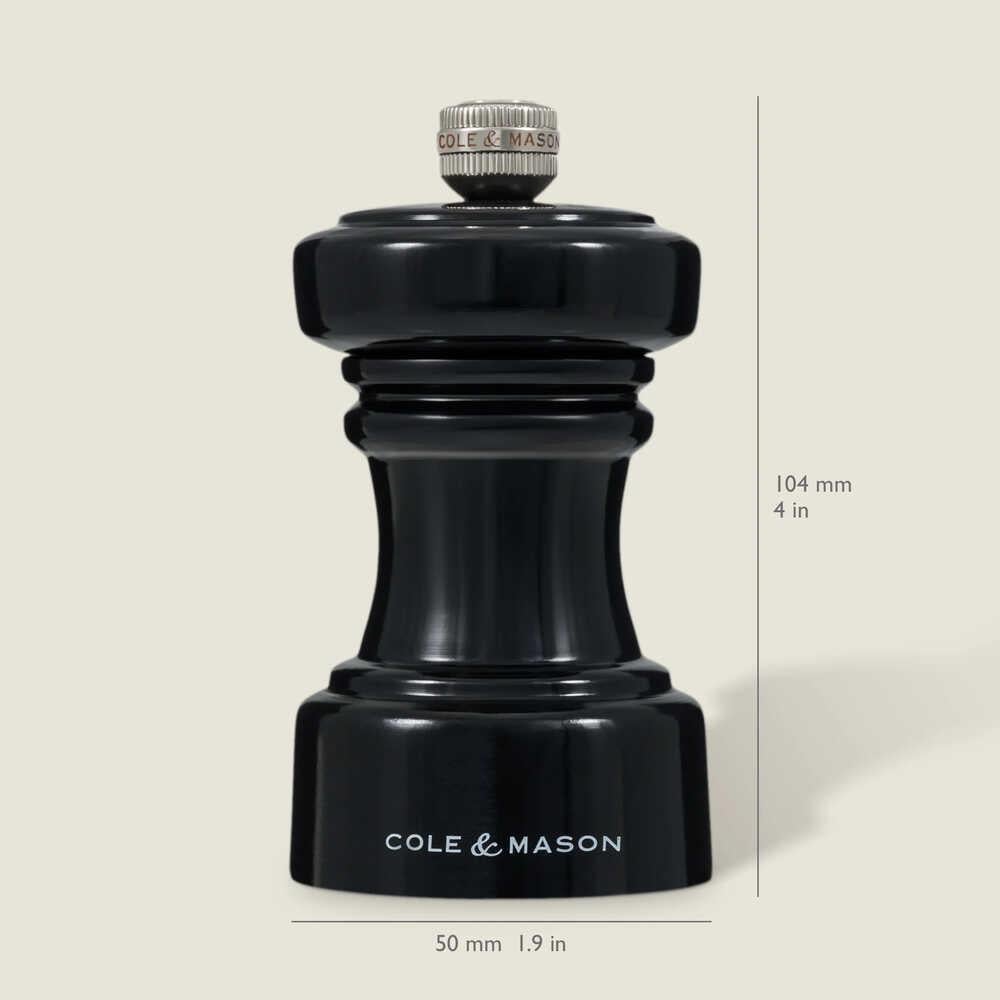 Cole & Mason Hoxton Parlak Siyah Biber Değirmeni 104mm