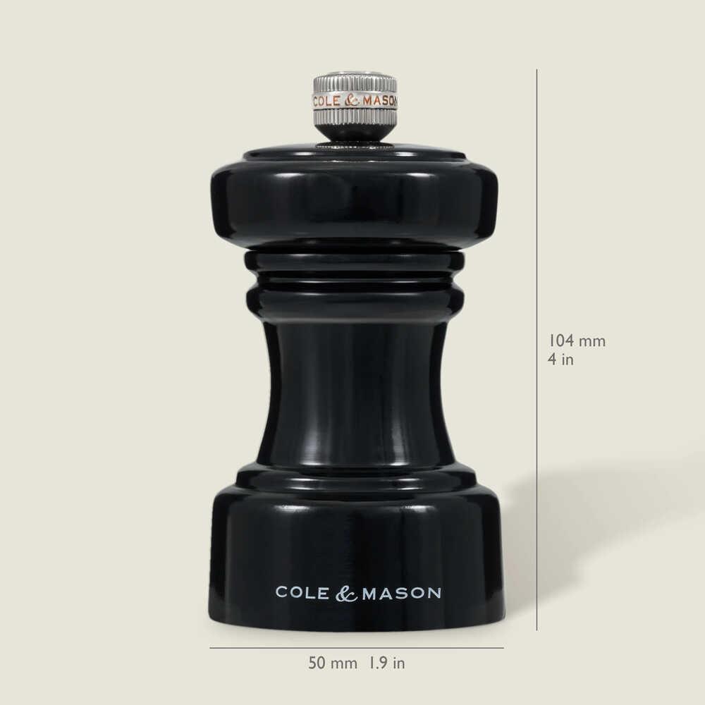 Cole & Mason Hoxton Parlak Siyah Tuz Değirmeni 104mm