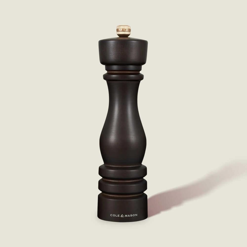 Cole & Mason London Çikolata Renkli Ahşap Tuz ve Biber Değirmenleri 220mm