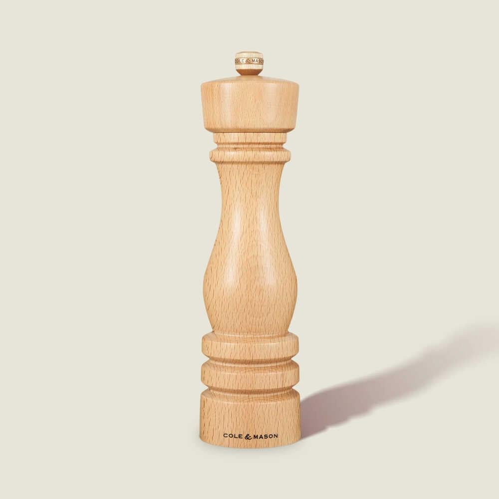 Cole & Mason Londra Doğal Kayın Tuz ve Karabiber Değirmenleri 220mm