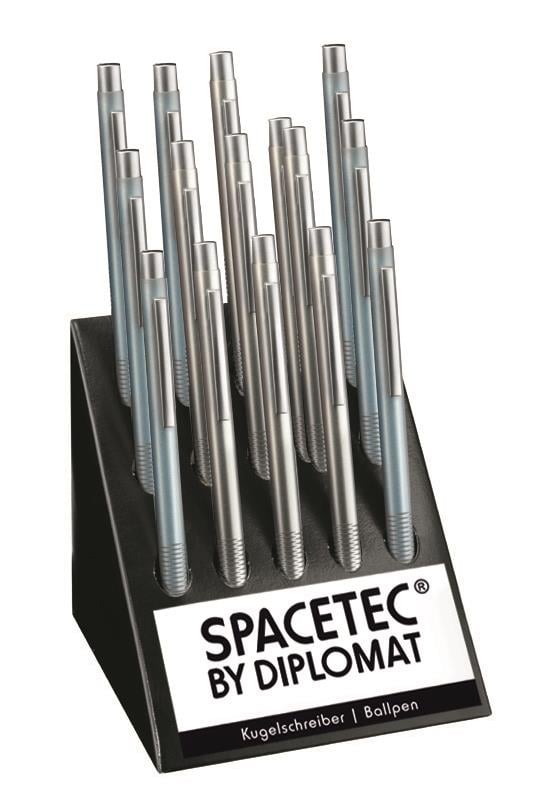 ​​​​​​Diplomat D10542942 Spacetec Pocket Pearl Tükenmez Kalem, 15li Stand
