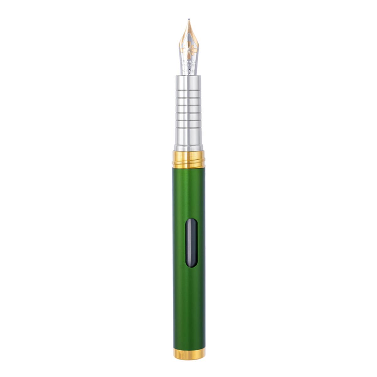 Diplomat D40506013 Nexus Yeşil Altın Dolma Kalem, Fine 14K Altın Uç