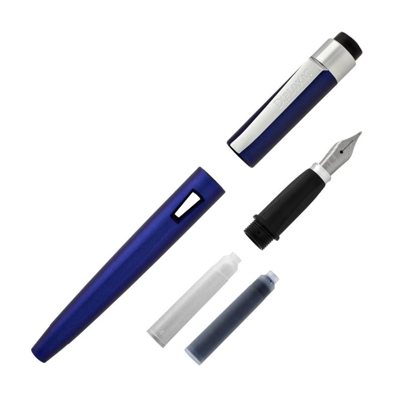 ​​Diplomat 40904028 Magnum Soft Touch Lacivert Dolma Kalem, B Uç