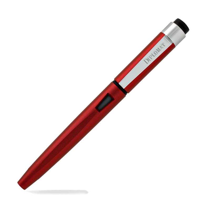 ​​Diplomat D40905028 Magnum Soft Touch Kırmızı Dolma Kalem, Bold Uç