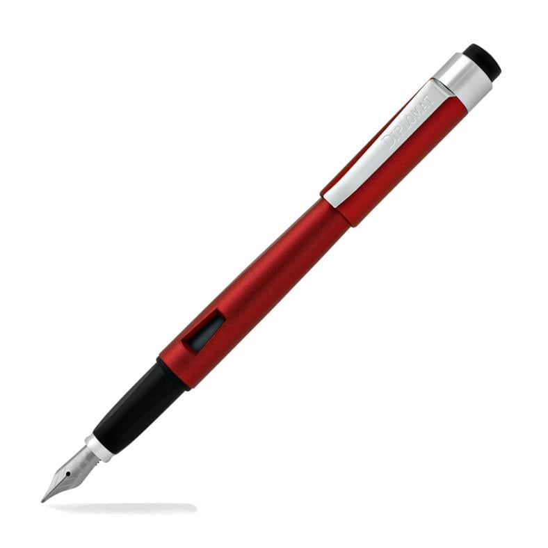 ​​Diplomat D40905028 Magnum Soft Touch Kırmızı Dolma Kalem, Bold Uç