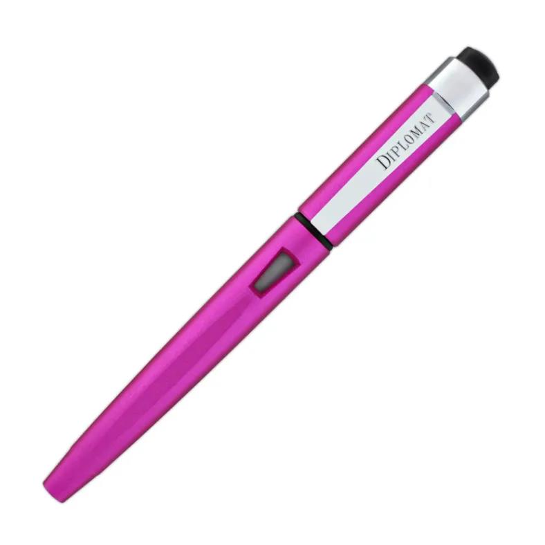 ​​​Diplomat D40909028 Magnum Soft Touch Fuşya Dolma Kalem, Bold Uç