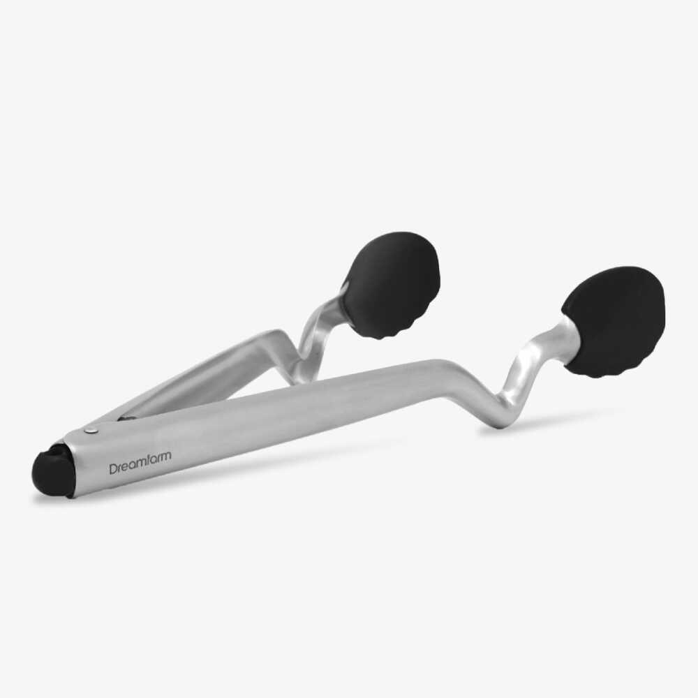 Dreamfarm Clongs 30cm Çelik Maşa, Siyah