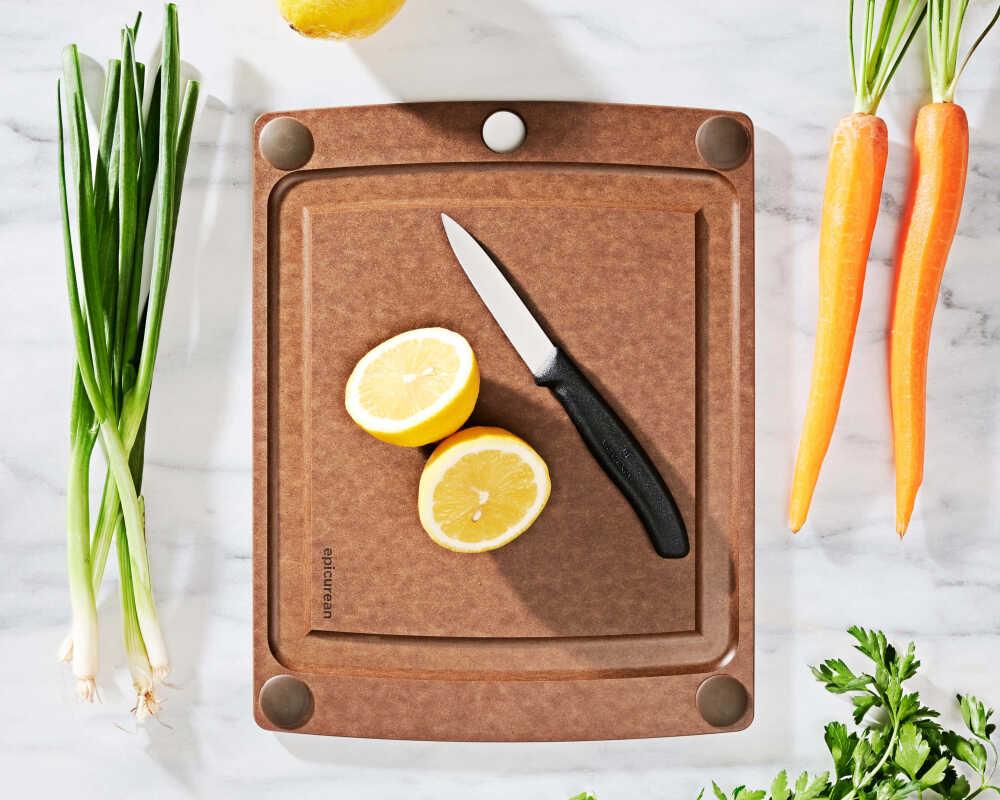 Epicurean AllinOne Serisi Kahverengi Kesme Tahtası 29x23cm