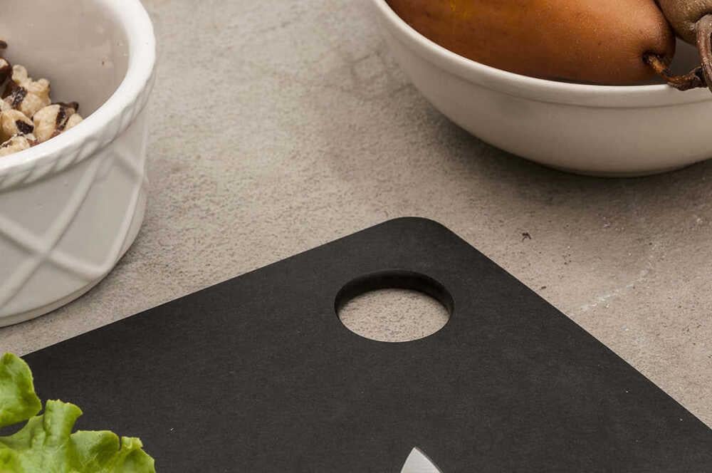 Epicurean Mutfak Serisi Siyah Kesme Tahtası 29x23cm
