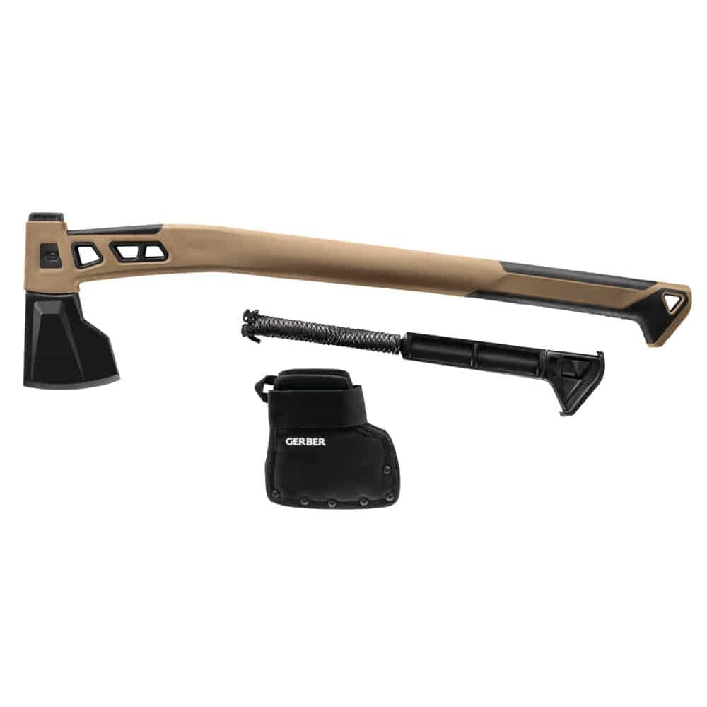 Gerber Gear Bushcraft Balta - Kamp Baltası Kılıflı  - Coyote Kahverengi