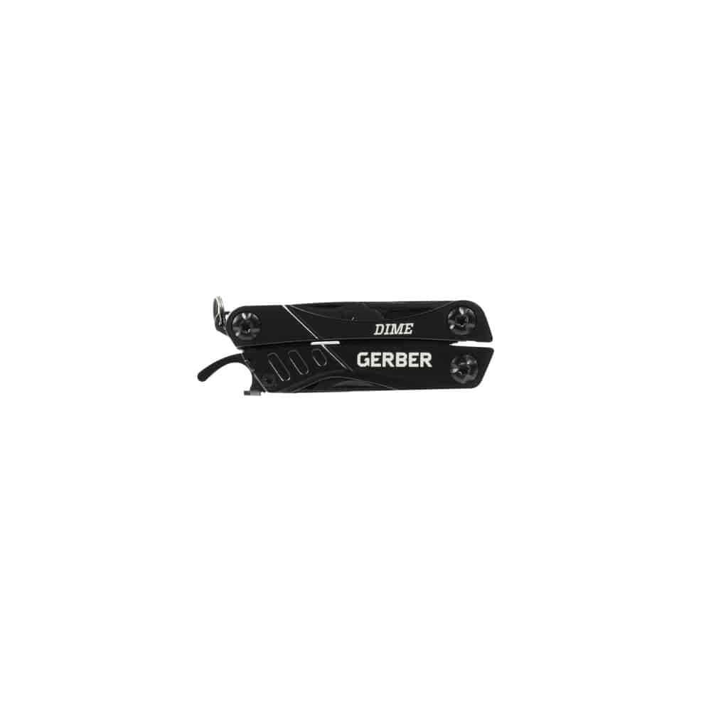 Gerber Gear Dime 12-in-1 Mini Çok Amaçlı Çakı, Cep Çakısı -Siyah