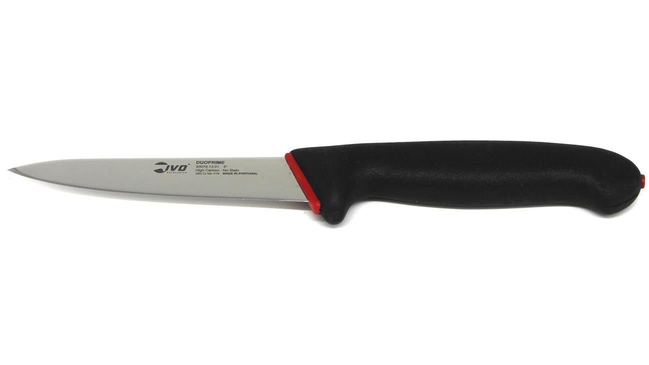 Ivo 93079 DuoPrime 13cm Kemik Sıyırma Bıçağı Siyah/Kırmızı