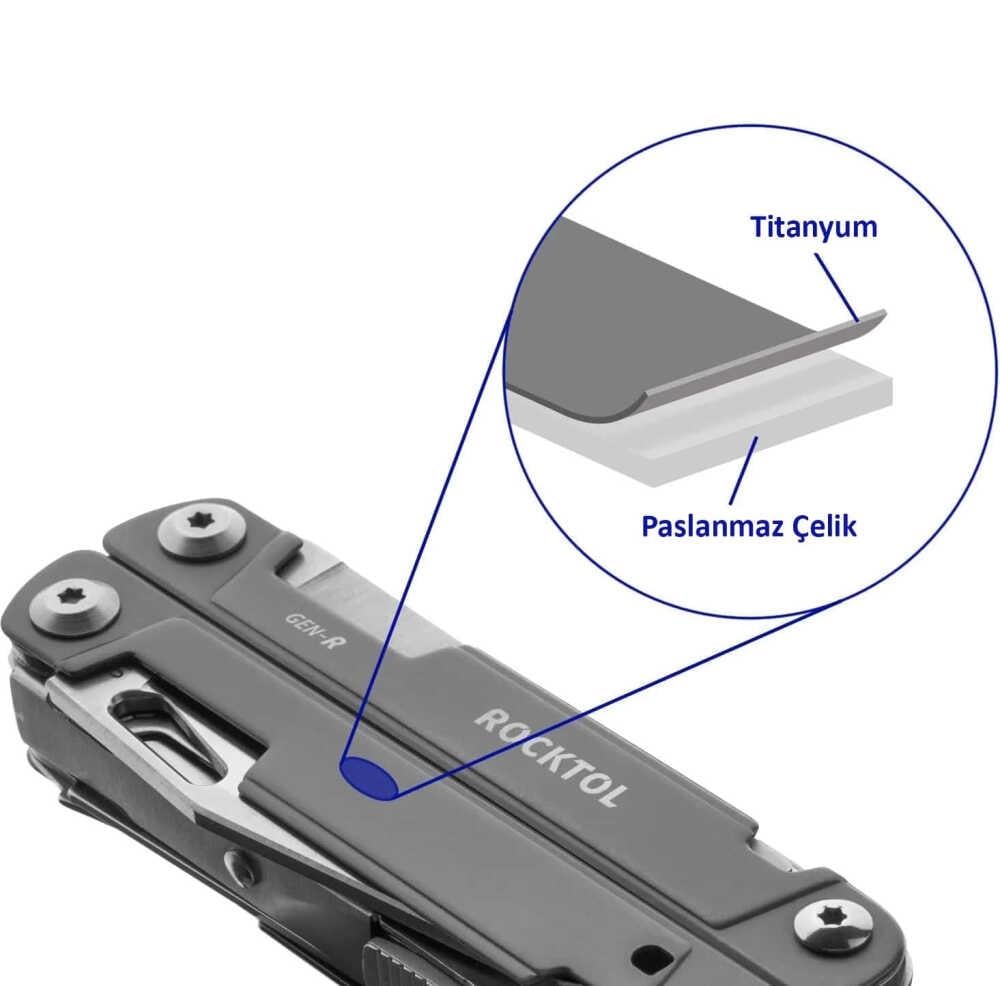 Rocktol 27 Fonksiyonlu Multitool Pense Kılıflı