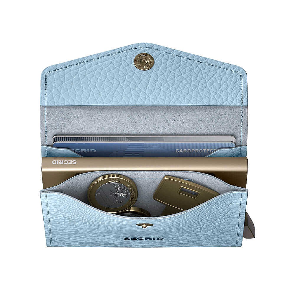 Secrid Envelope Wallet Pebble Kartlık Cüzdan, Buz Mavisi