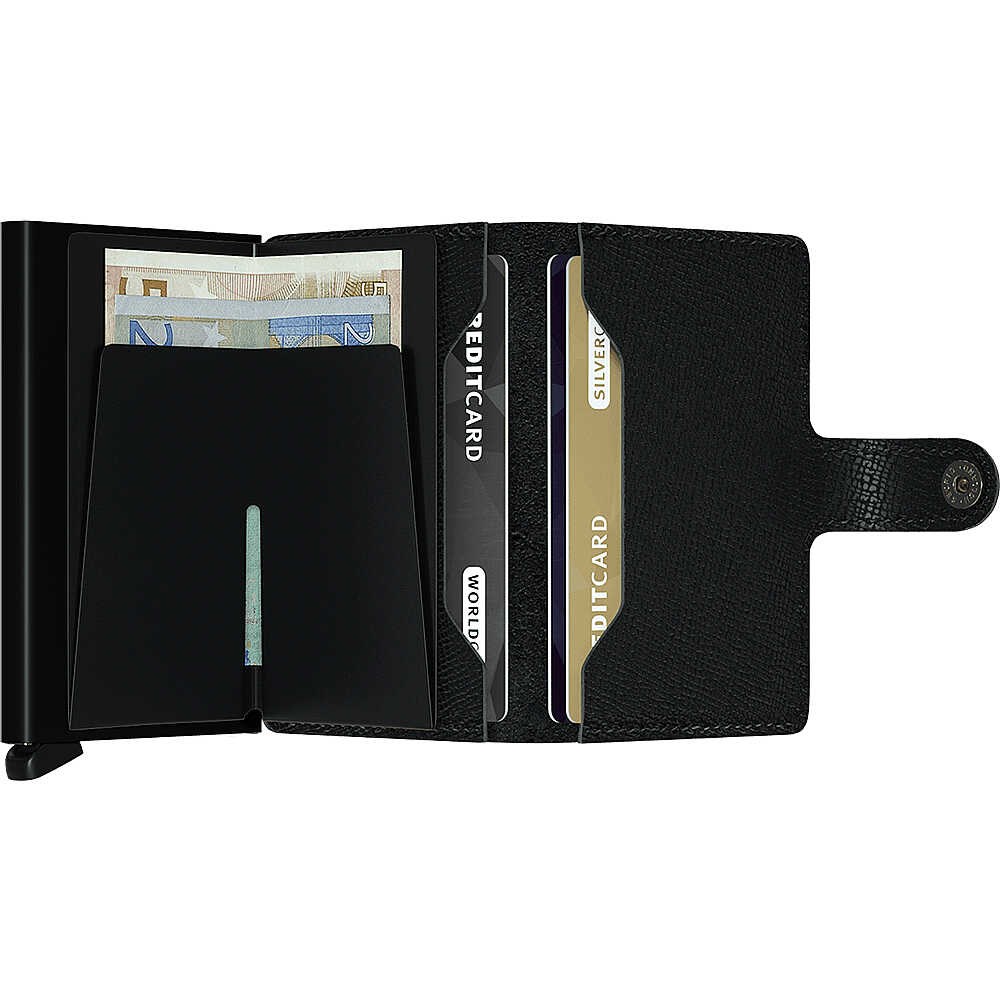 Secrid Miniwallet Crisple Cüzdan, Siyah