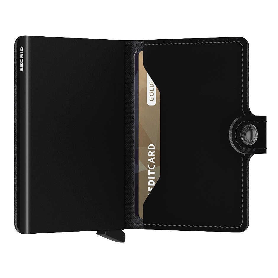 Secrid Miniwallet Matte Cüzdan, Siyah