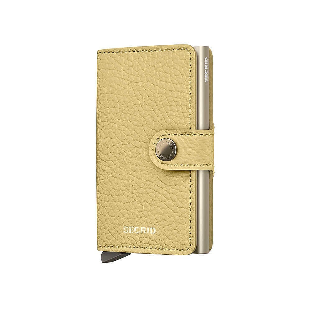 Secrid Miniwallet Pebble Kartlık Cüzdan, Açık Sarı