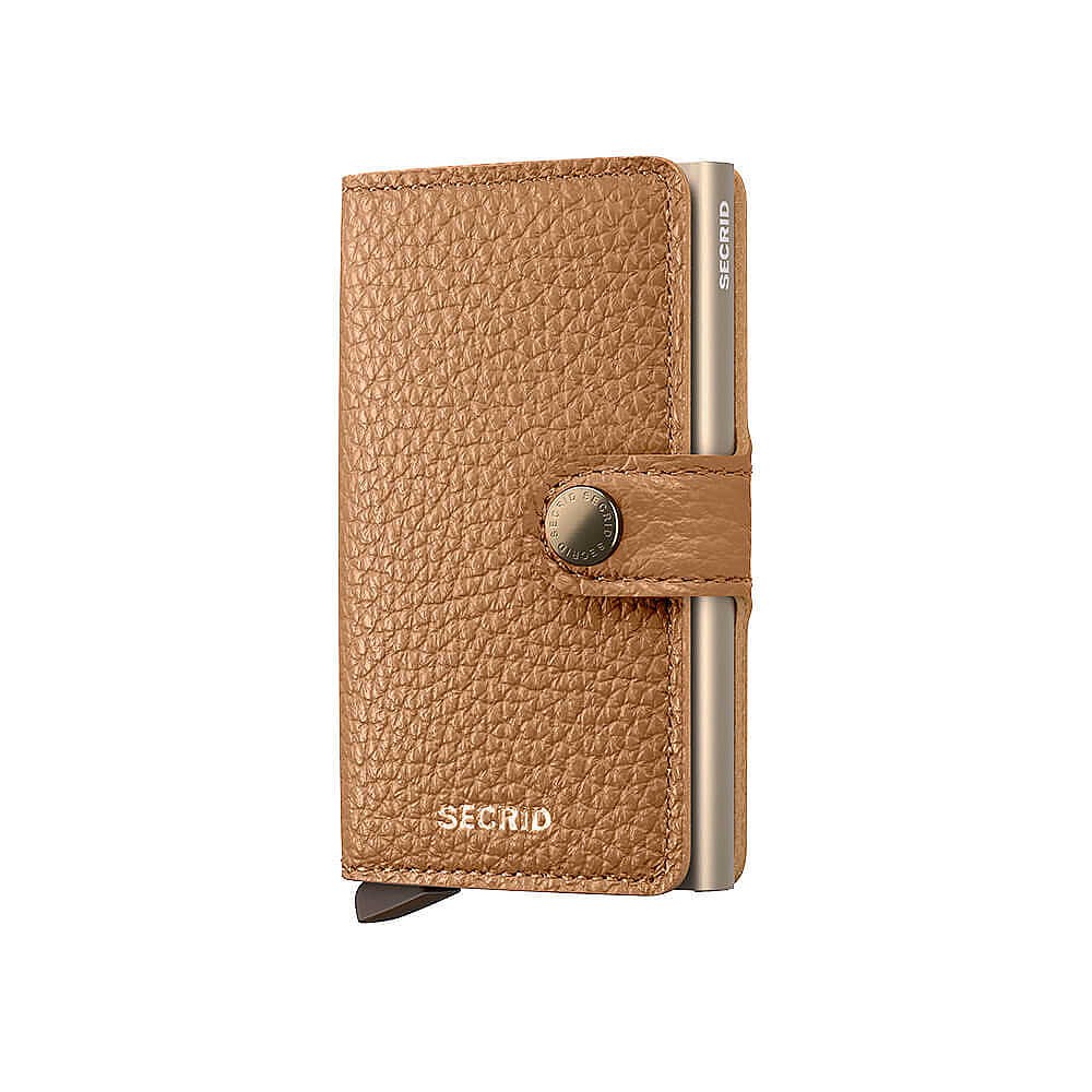 Secrid Miniwallet Pebble Kartlık Cüzdan, Açık Kahve