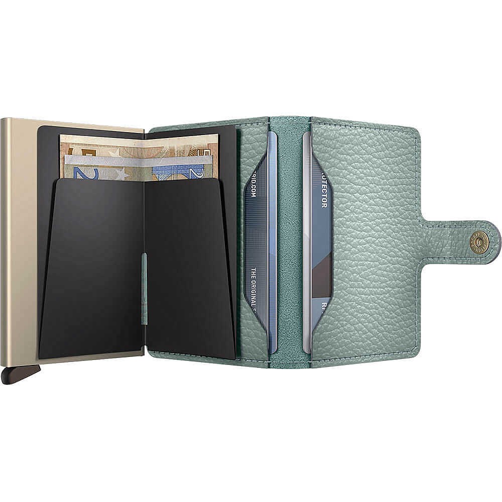 Secrid Miniwallet Pebble Kartlık Cüzdan, Su Yeşili