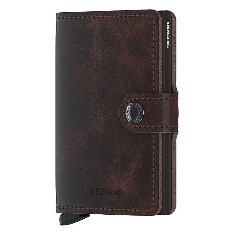 Secrid Miniwallet Vintage Kartlık Cüzdan, Ç.Kahve