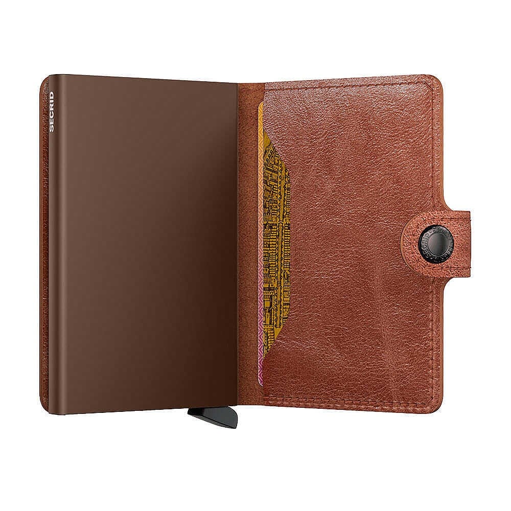 Secrid Miniwallet Vintage Kartlık Cüzdan, Kahve