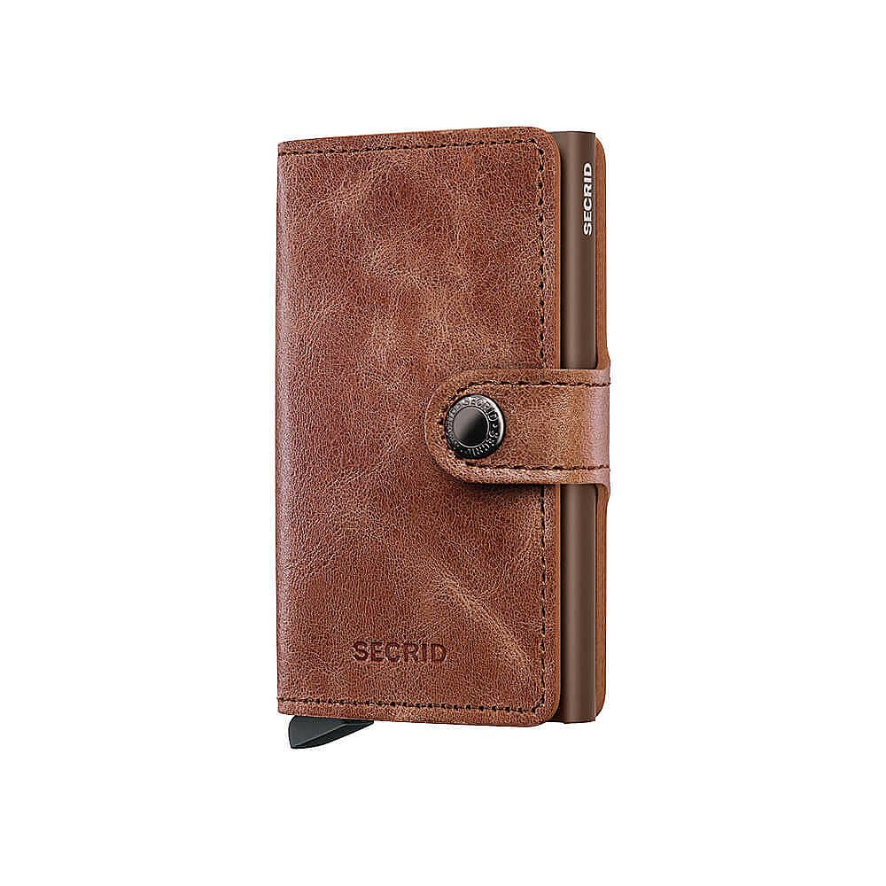 Secrid Miniwallet Vintage Kartlık Cüzdan, Kahve
