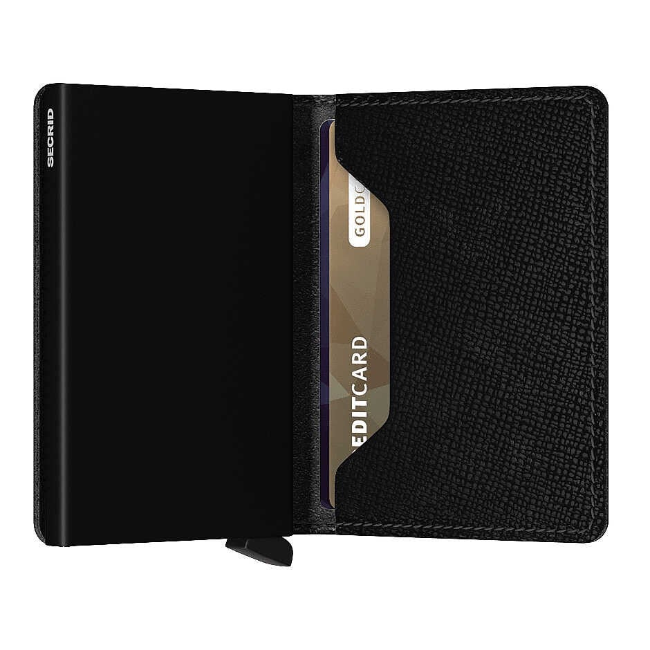 Secrid Slimwallet Crisple Cüzdan, Siyah