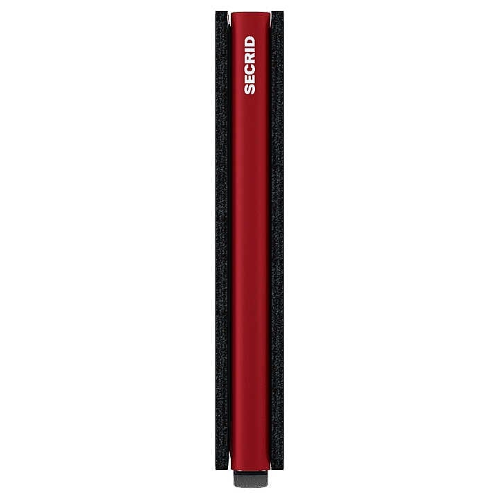 Secrid Slimwallet Matte Cüzdan, Siyah-Kırmızı