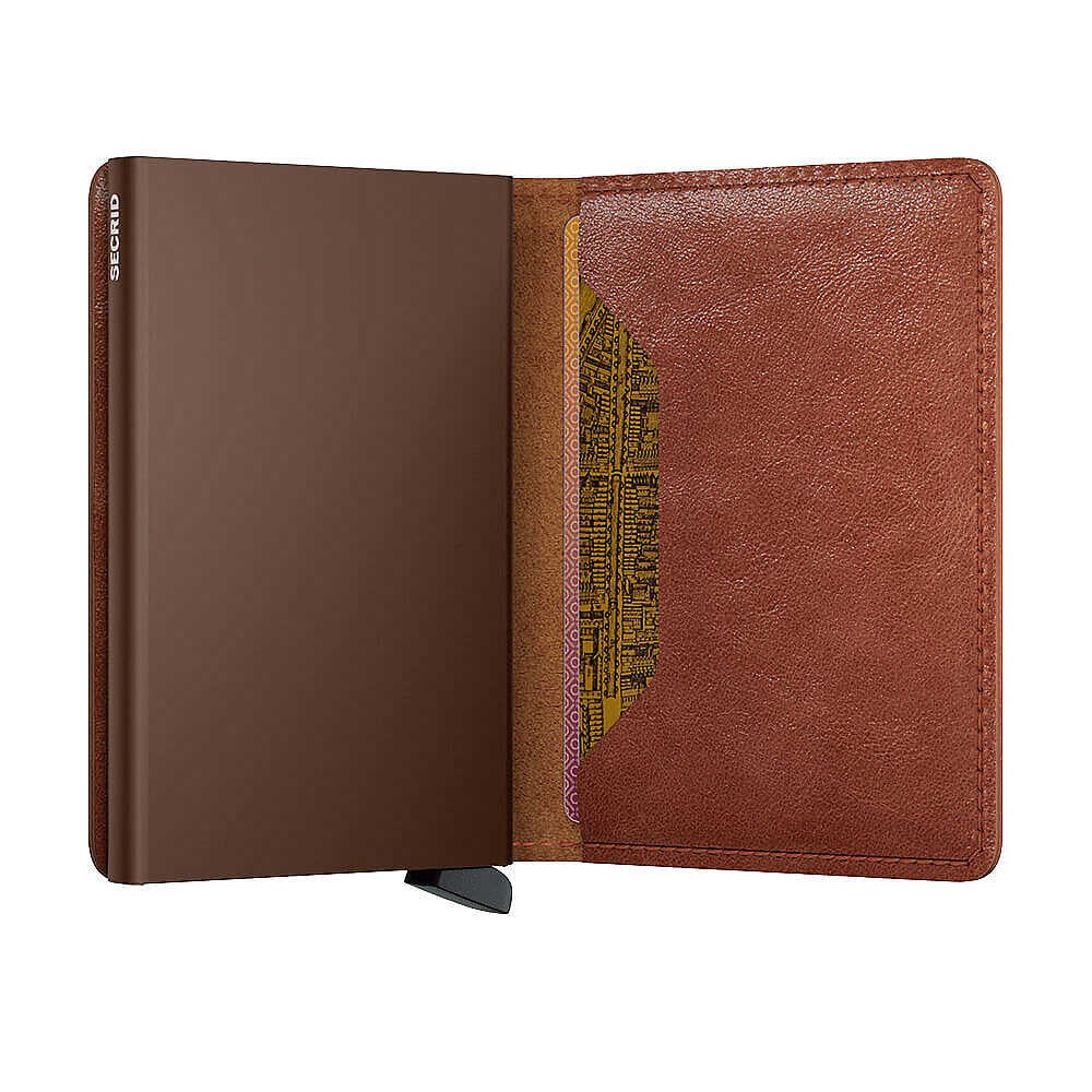 Secrid Slimwallet Vintage Kartlık Cüzdan, Kahve