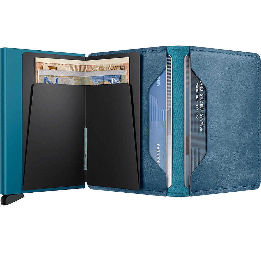 Secrid Slimwallet Vintage Kartlık Cüzdan, Mavi
