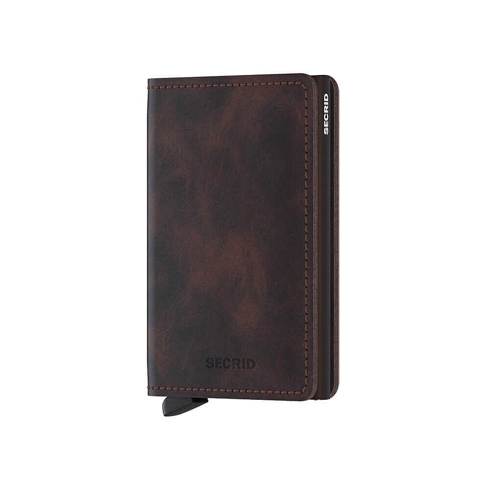 Secrid Slimwallet Vintage Kartlık Cüzdan, Kahve