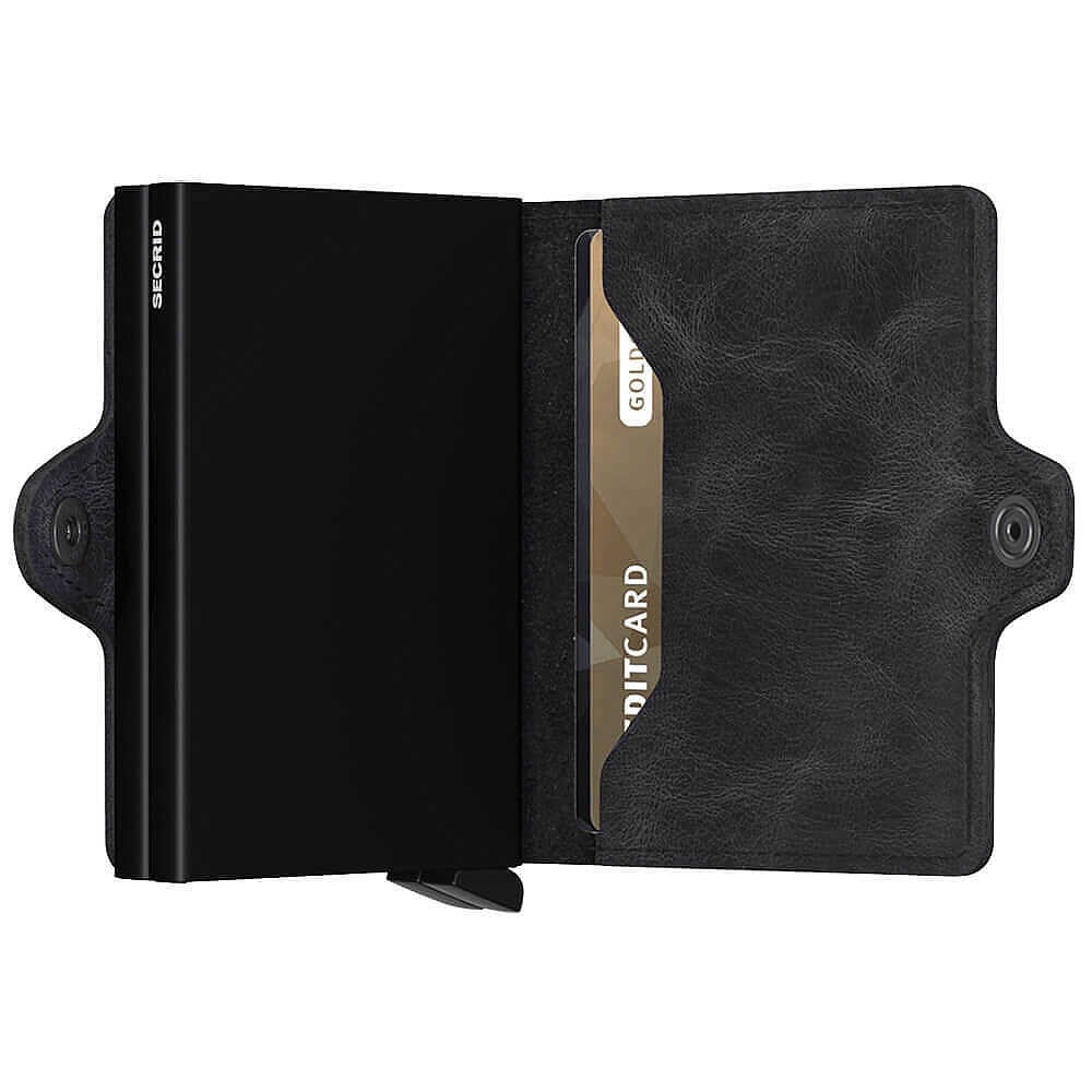 Secrid Twinwallet Vintage Kartlık Cüzdan, Siyah