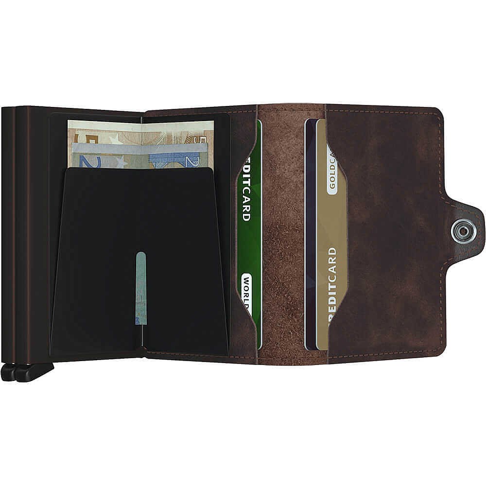 Secrid Twinwallet Vintage Kartlık Cüzdan, Ç.Kahve