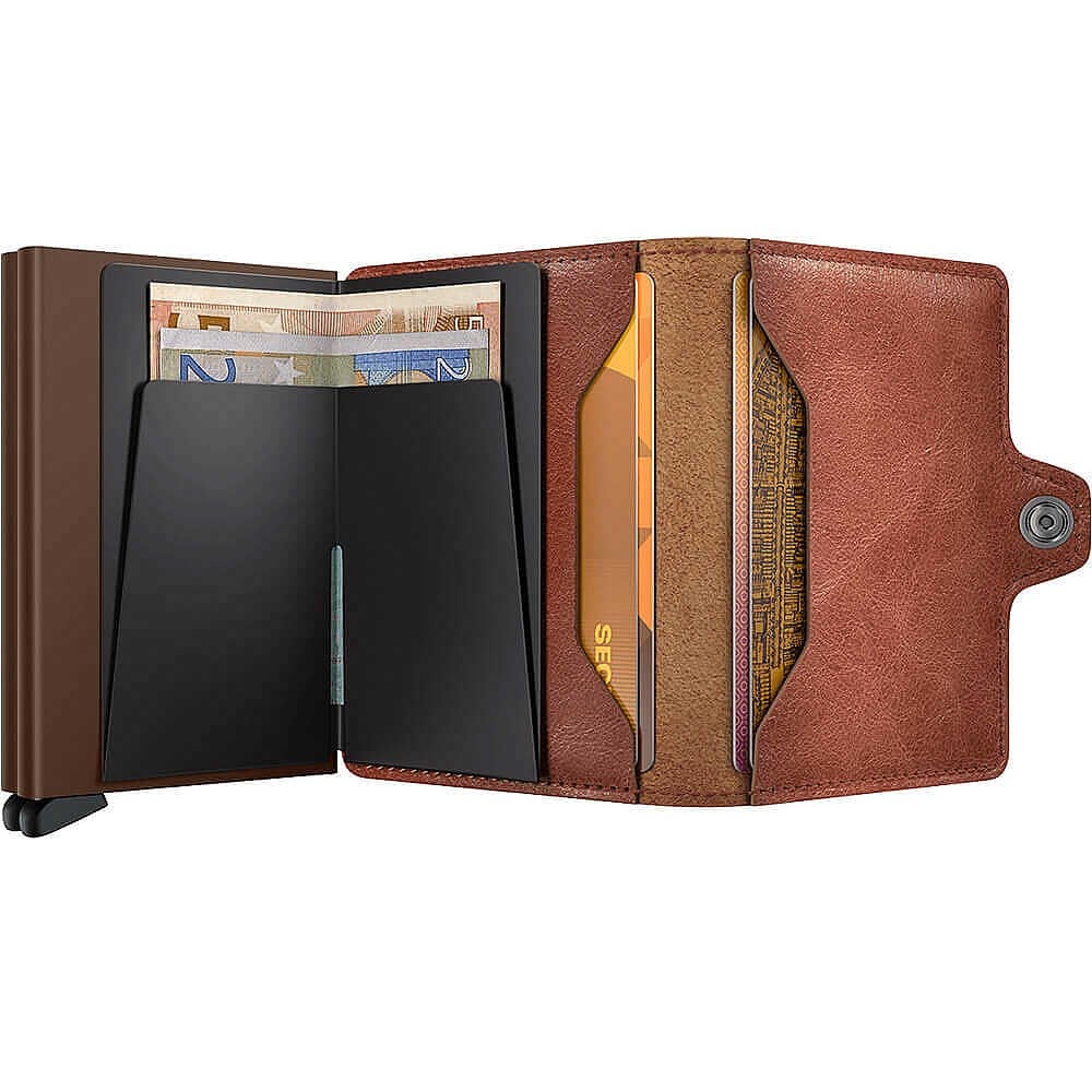 Secrid Twinwallet Vintage Kartlık Cüzdan, Kahve