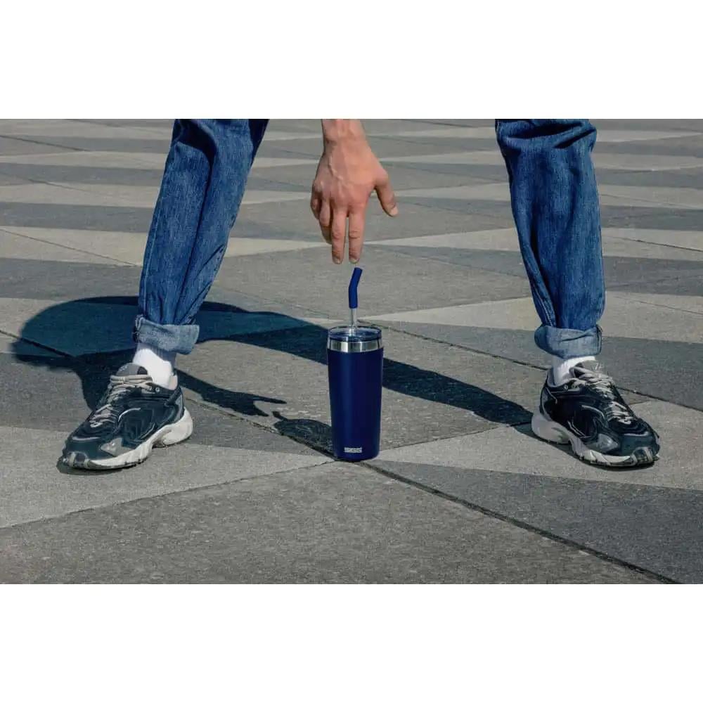 Sigg 6015.80 Helia 0,60L Çelik Termos, Koyu Mavi
