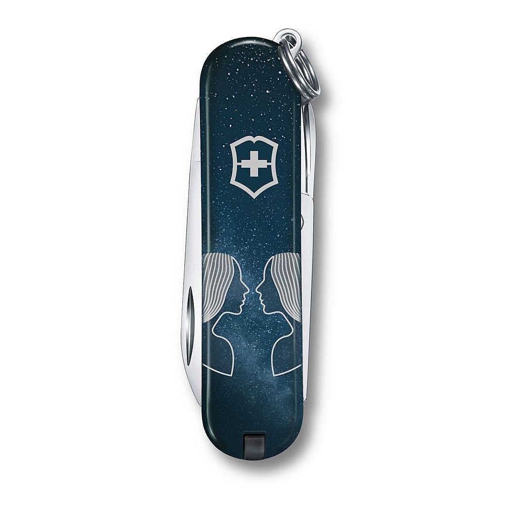 Victorinox 0.6223.2GEM Classic SD Zodiac Signs 58mm Çakı, İkizler Burcu