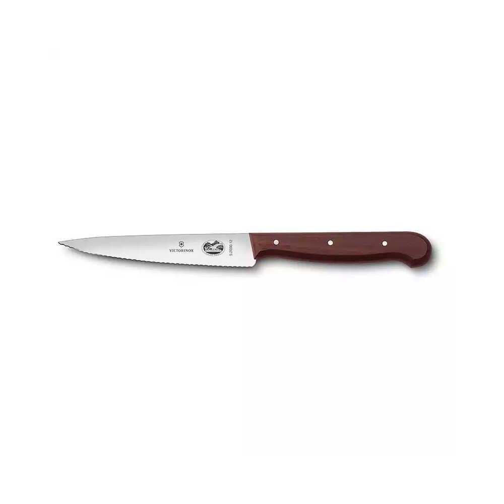 Victorinox 5.2030.12 12cm Gül Ağacı Tırtıklı Dilimleme Bıçağı