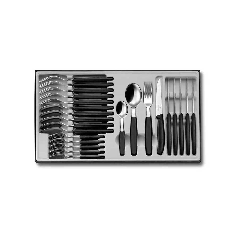 Victorinox 6.7233.24 Siyah Masa Seti, 24 Parça