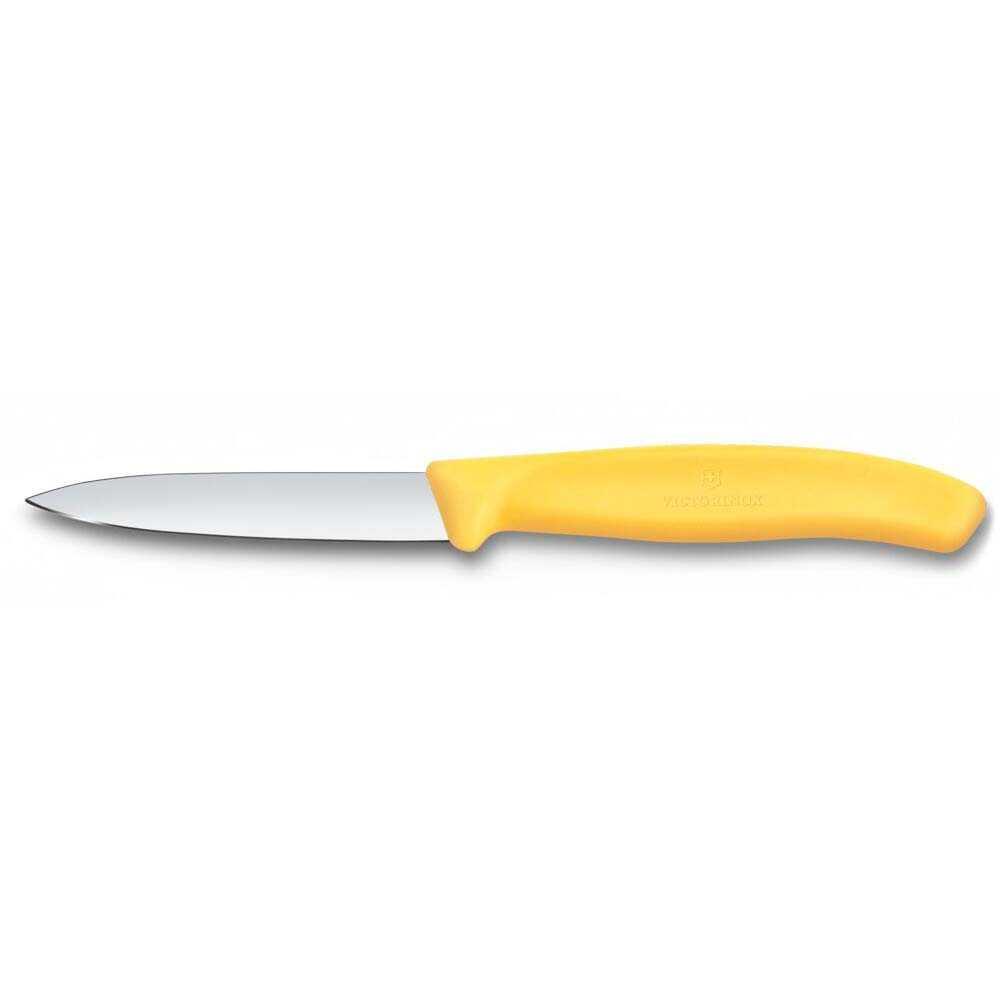 Victorinox 6.7608.C1 Swiss Classic 8cm Düz Soyma Bıçağı, Sarı