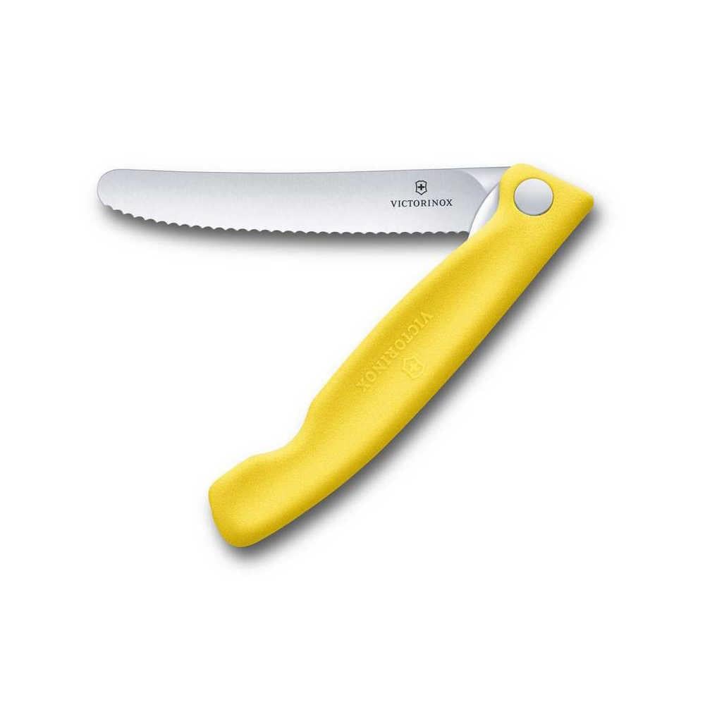 ​​​​​​​​​​​​​​​​​​​​​​​​​​​​​​​​Victorinox 6.7836.F8B 11cm Sarı Tırtıklı Katlanabilir Domates Bıçağı