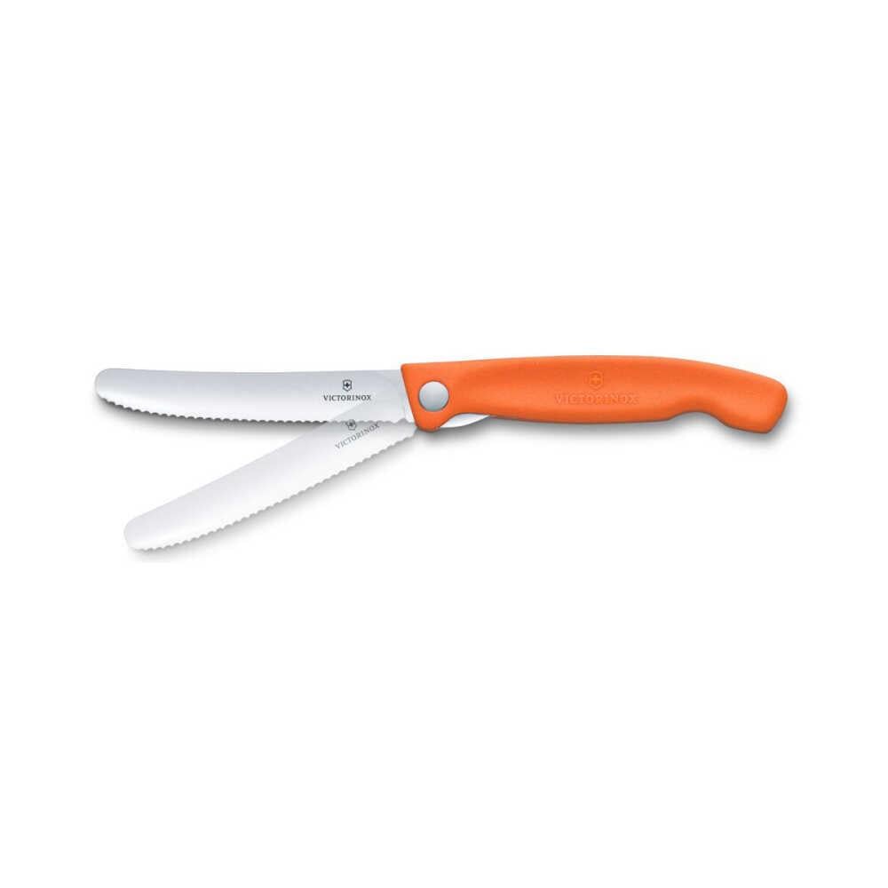 Victorinox 6.7839.FC1 Swiss Classic 11cm Katlanır Piknik Bıçağı, Turuncu