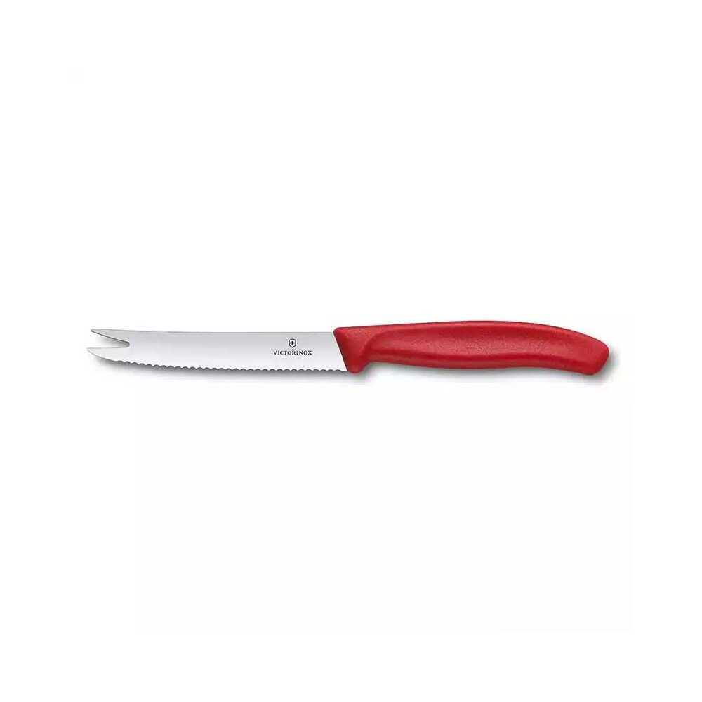 Victorinox 6.7861 11cm Kırmızı Peynir ve Sosis Bıçağı
