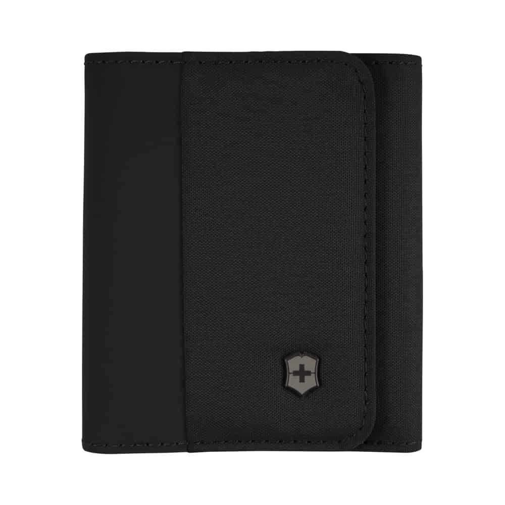 Victorinox 653365 Travel Essential Tri fold Cüzdan, Siyah